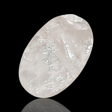 35Ct Natural Raw Rose Quartz. Flat back. Size is 32x20mm